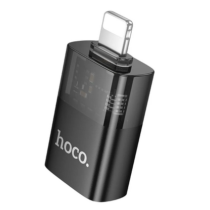 Adaptateur OTG Lightning - USB-A HOCO UA36, Noir