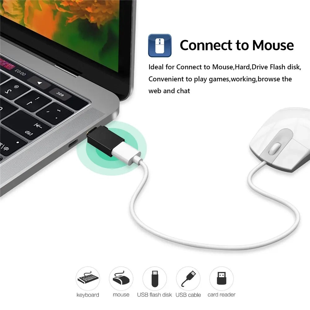 OTG-Adapter microUSB / USB-C - USB-A Techsuit A13 DuoVoltX, Grau, Set 2 Stück