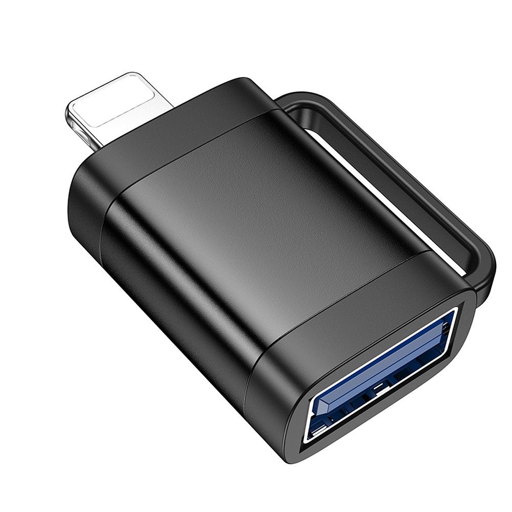 OTG Lightning - USB-A HOCO UA31A Adapter, Zwart