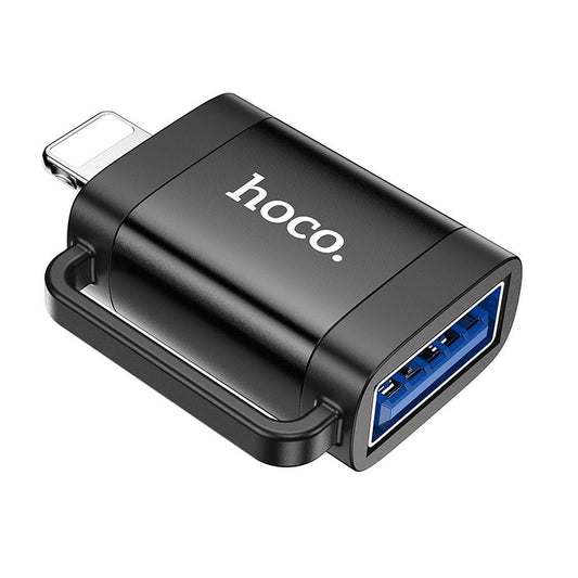 OTG Lightning - USB-A Adapter HOCO UA31A, Schwarz