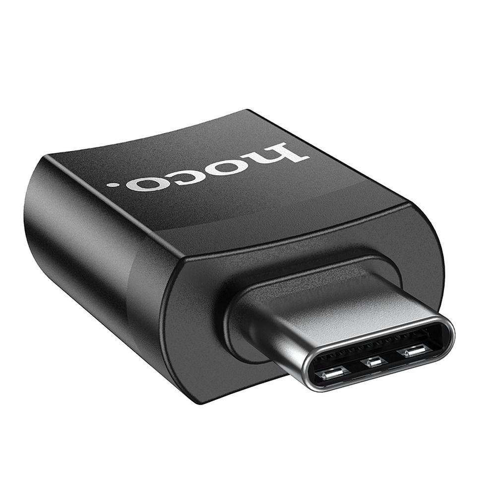 HOCO UA17 USB-C naar USB-A OTG-adapter USB-C, zwart 