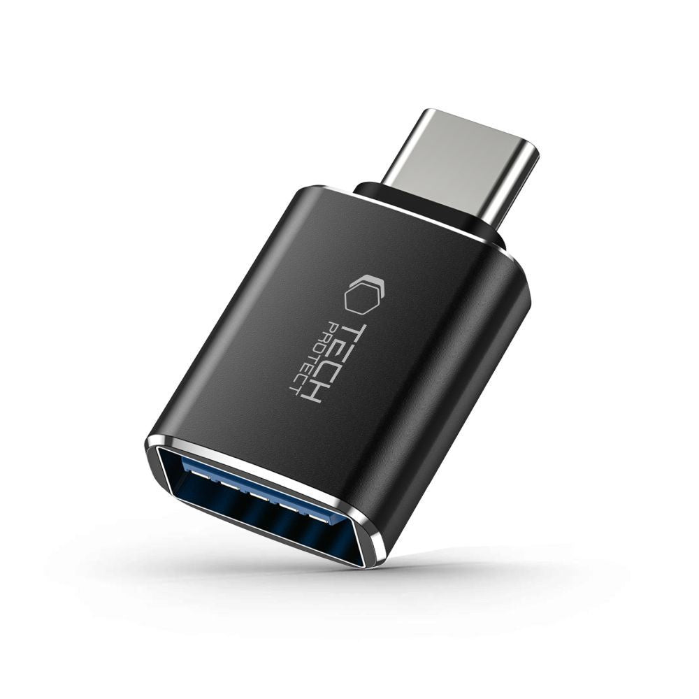 Adaptateur OTG USB-C - USB-A Tech-Protect Ultraboost, Noir
