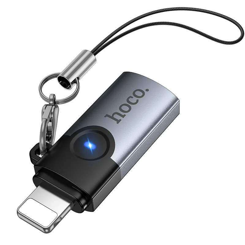 USB-C - Lightning Data- en Oplaadadapter HOCO UA46A, Grijs