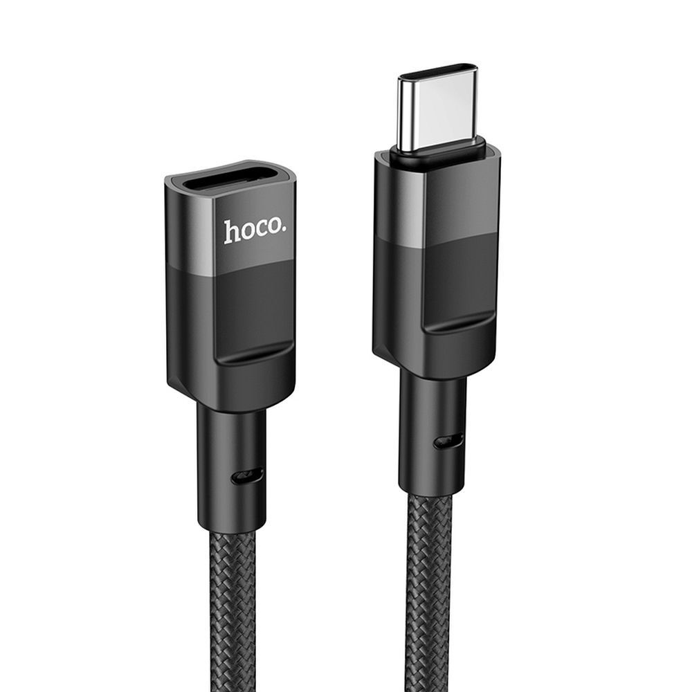 Adaptateur de Données et de Charge USB-C - USB-C HOCO U107, 1.2m, Noir
