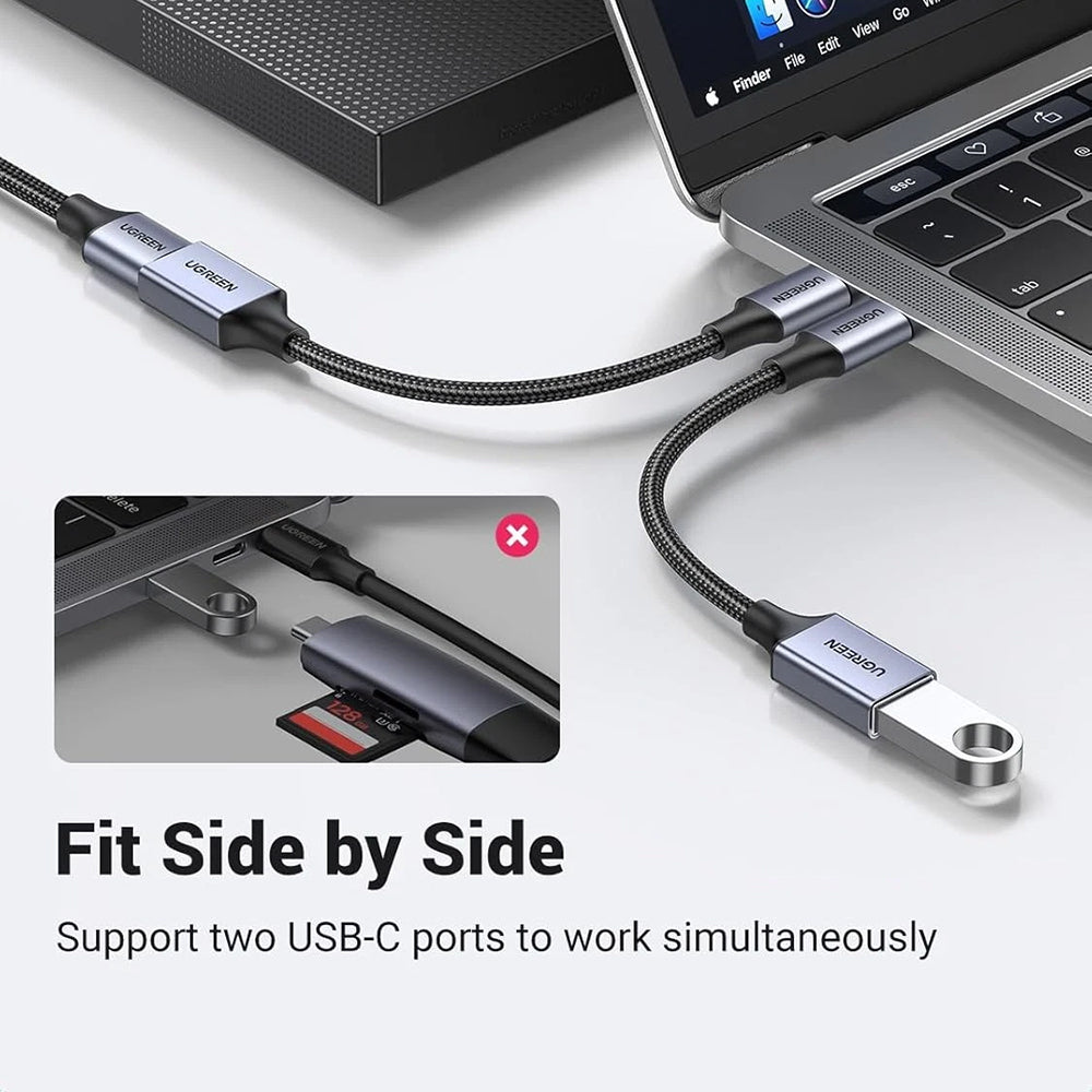 OTG-Adapter USB-C - USB-A UGREEN US378 (70889), Grau