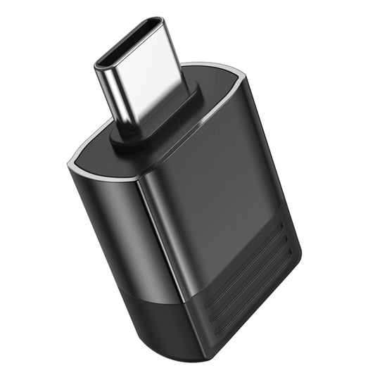 OTG USB-C - USB-A adapter Borofone BV18, Zwart