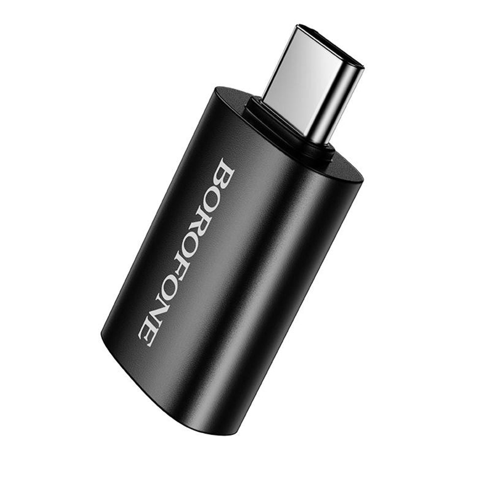 OTG USB-C - USB-A adapter Borofone BV26C, Zwart