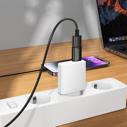 OTG USB-C - USB-A adapter Borofone BV26C, Zwart