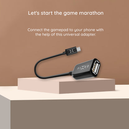 OTG Adapter USB-C - USB-A Fixed, Schwarz