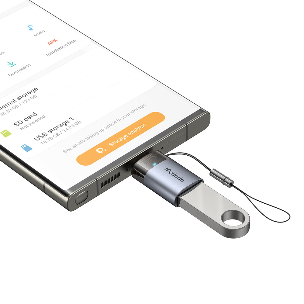 OTG Adapter USB-C - USB-A McDodo OT-7400, Zwart