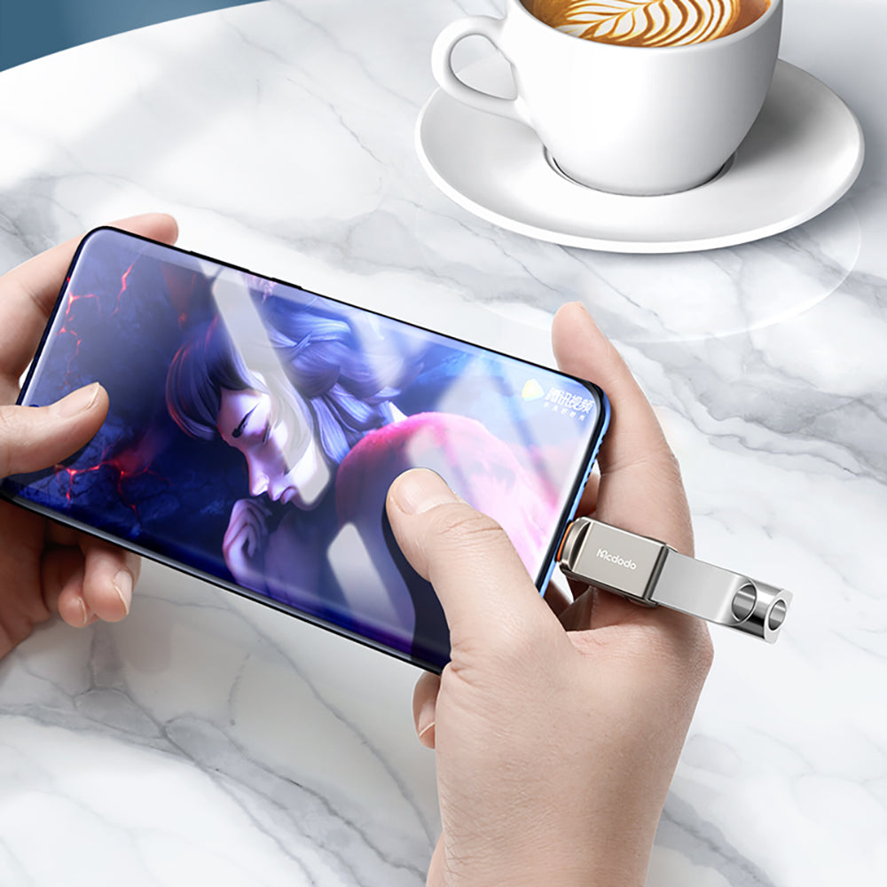 OTG Adapter USB-C - USB-A McDodo OT-8730, Grijs