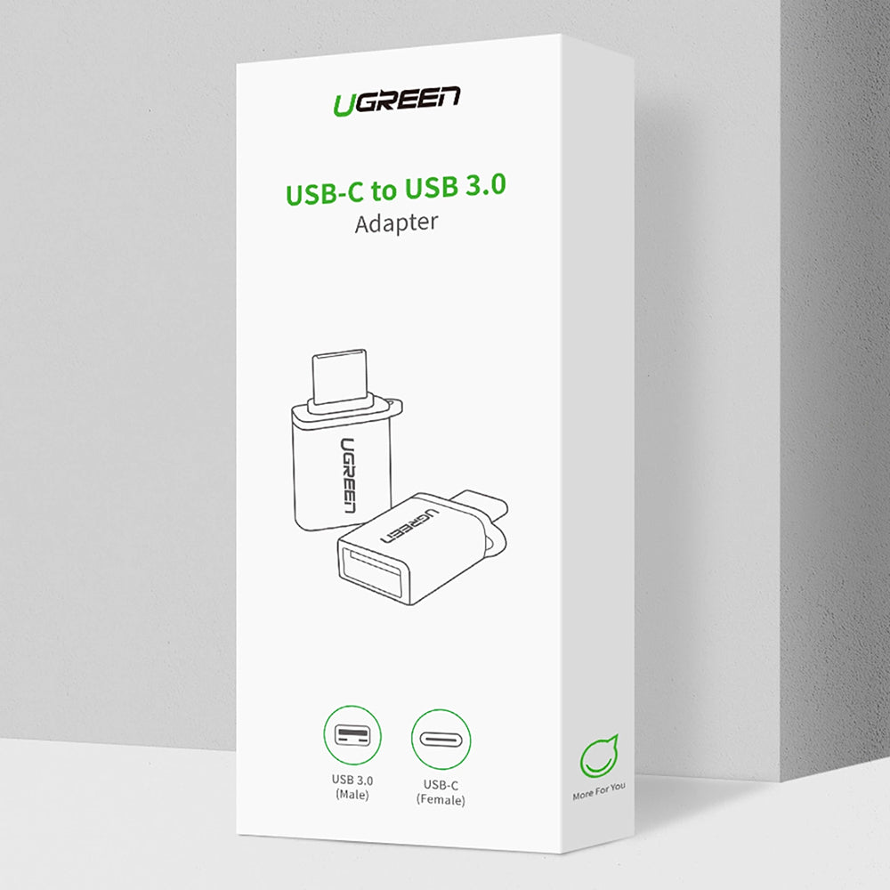 OTG-adapter USB-C - USB-A UGREEN US270 (50283), Grijs