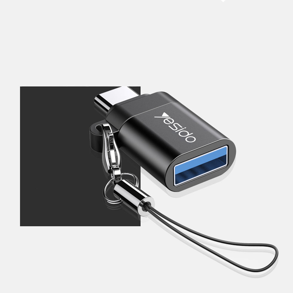 OTG Adapter USB-C - USB-A Yesido GS06, Zwart