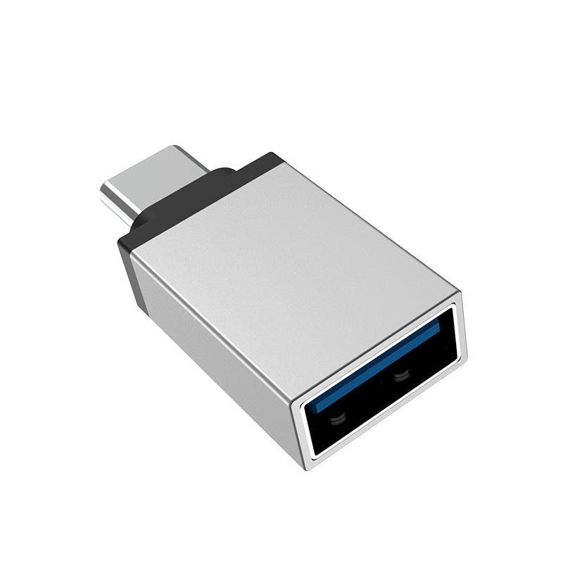 OTG USB-A - USB-C Adapter Borofone BV3, Silber
