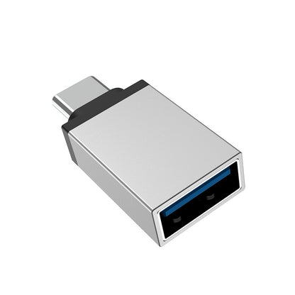 OTG USB-A - USB-C Adapter Borofone BV3, Silber