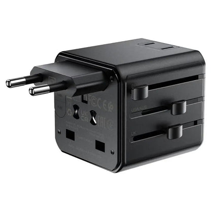 Acefast Z11 Travel Netzadapter, Schwarz