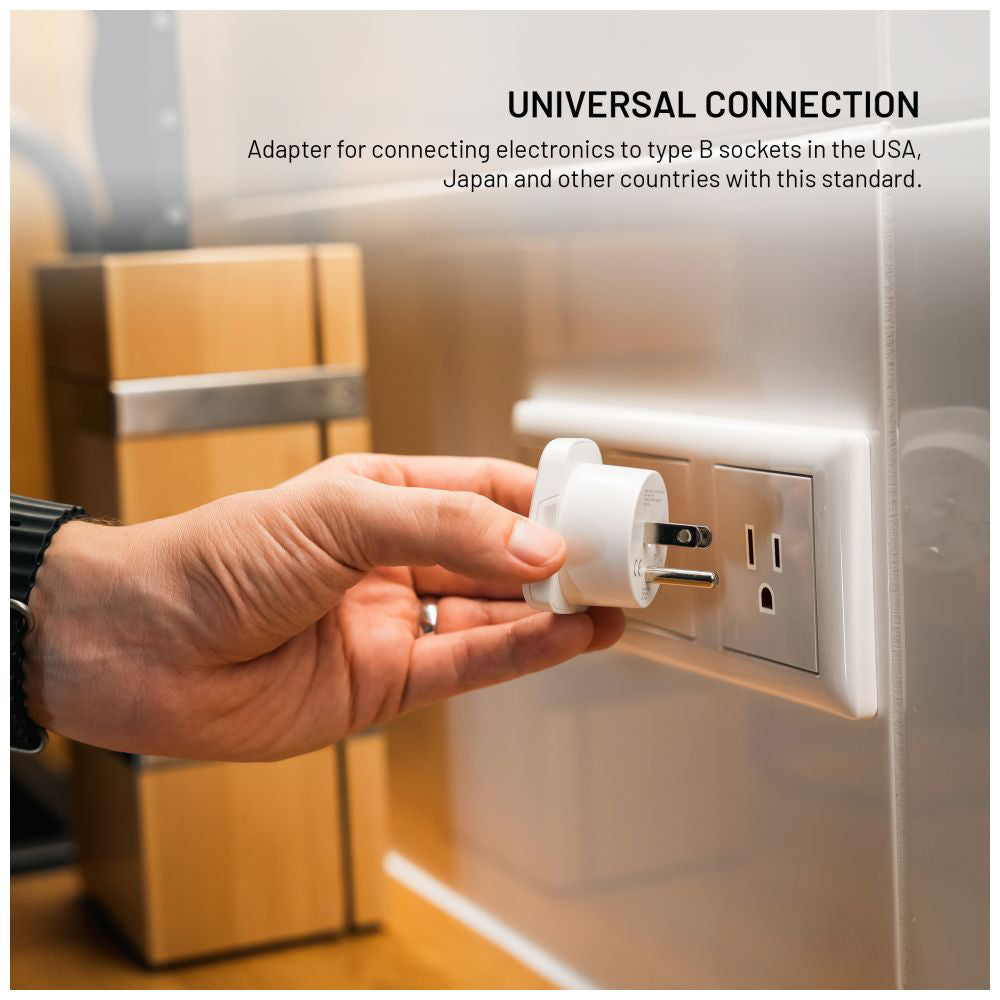 Netwerkadapter Fixed EU / UK / USA - US, Wit