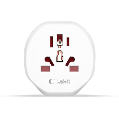 Adaptateur réseau Tech-Protect US / UK / AU / AU / FI / CN - Europe, blanc 