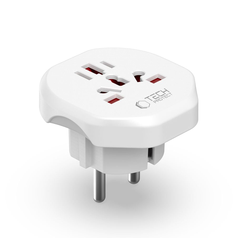 Adaptateur réseau Tech-Protect US / UK / AU / AU / FI / CN - Europe, blanc 