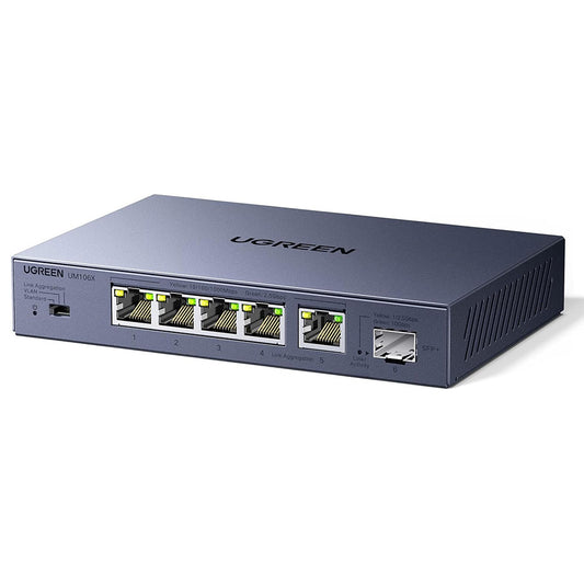 UGREEN Netwerkswitch 35048EU, 5 x RJ45, Grijs