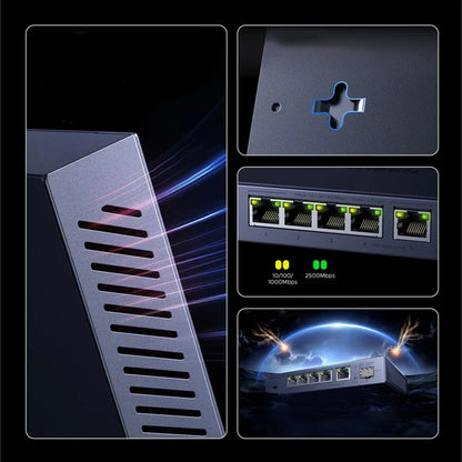 UGREEN Netwerkswitch 35048EU, 5 x RJ45, Grijs