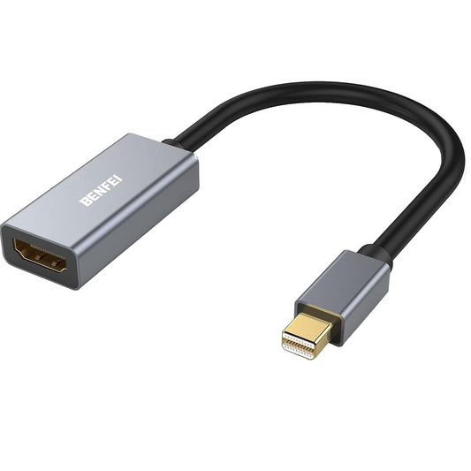 Adaptateur Vidéo Benfei, MiniDisplayPort - HDMI, Gris