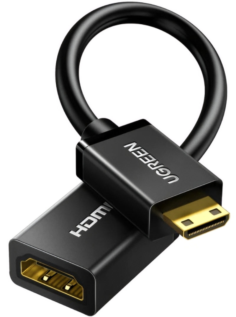 Adaptateur Vidéo UGREEN 20137, miniHDMI - HDMI, 4K, Noir