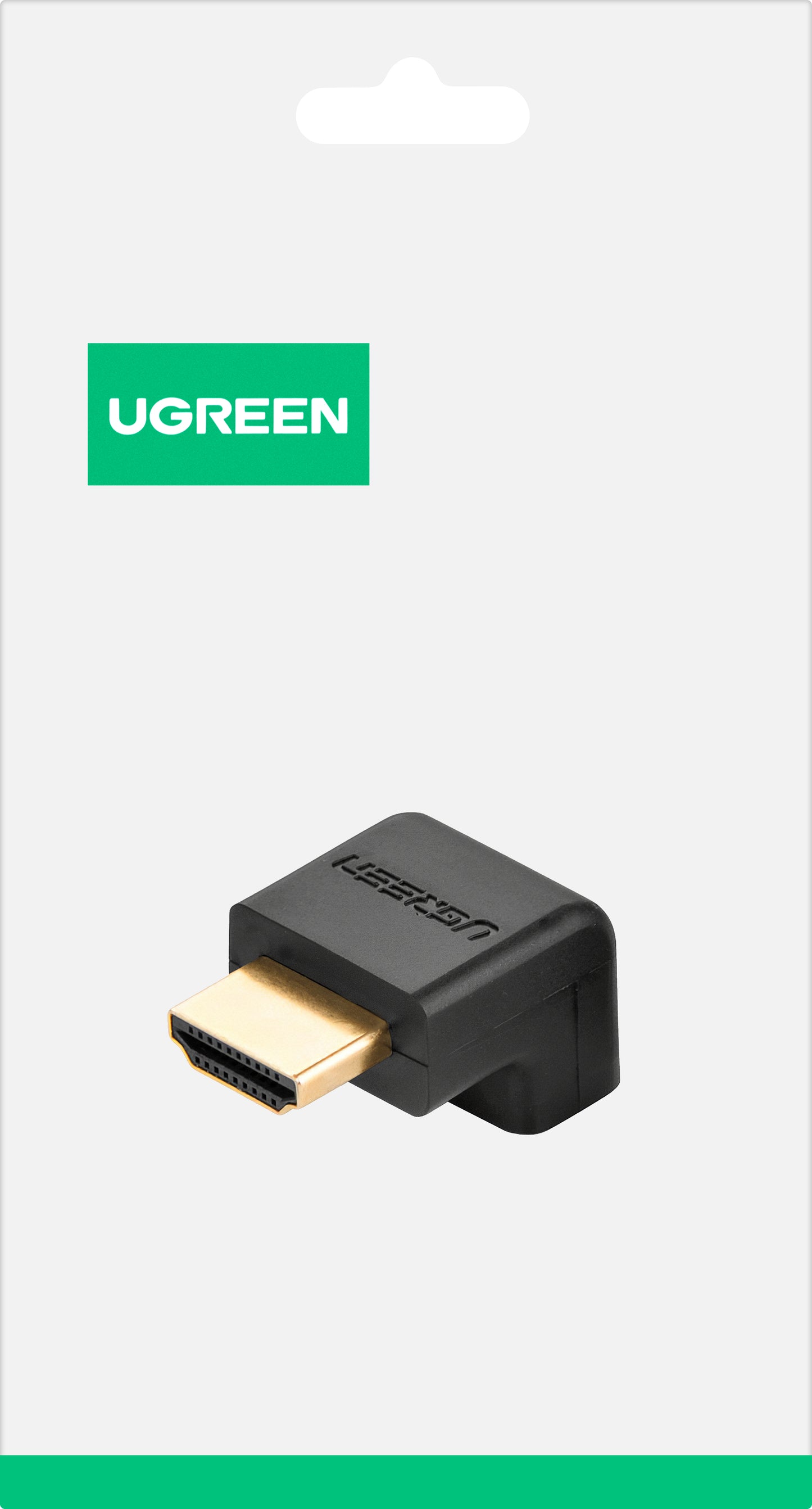 Video Adapter UGREEN HD112 Down Angle, HDMI - HDMI, 4K, Zwart