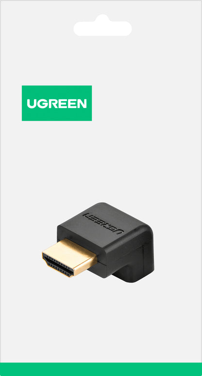 Video Adapter UGREEN HD112 Down Angle, HDMI - HDMI, 4K, Zwart