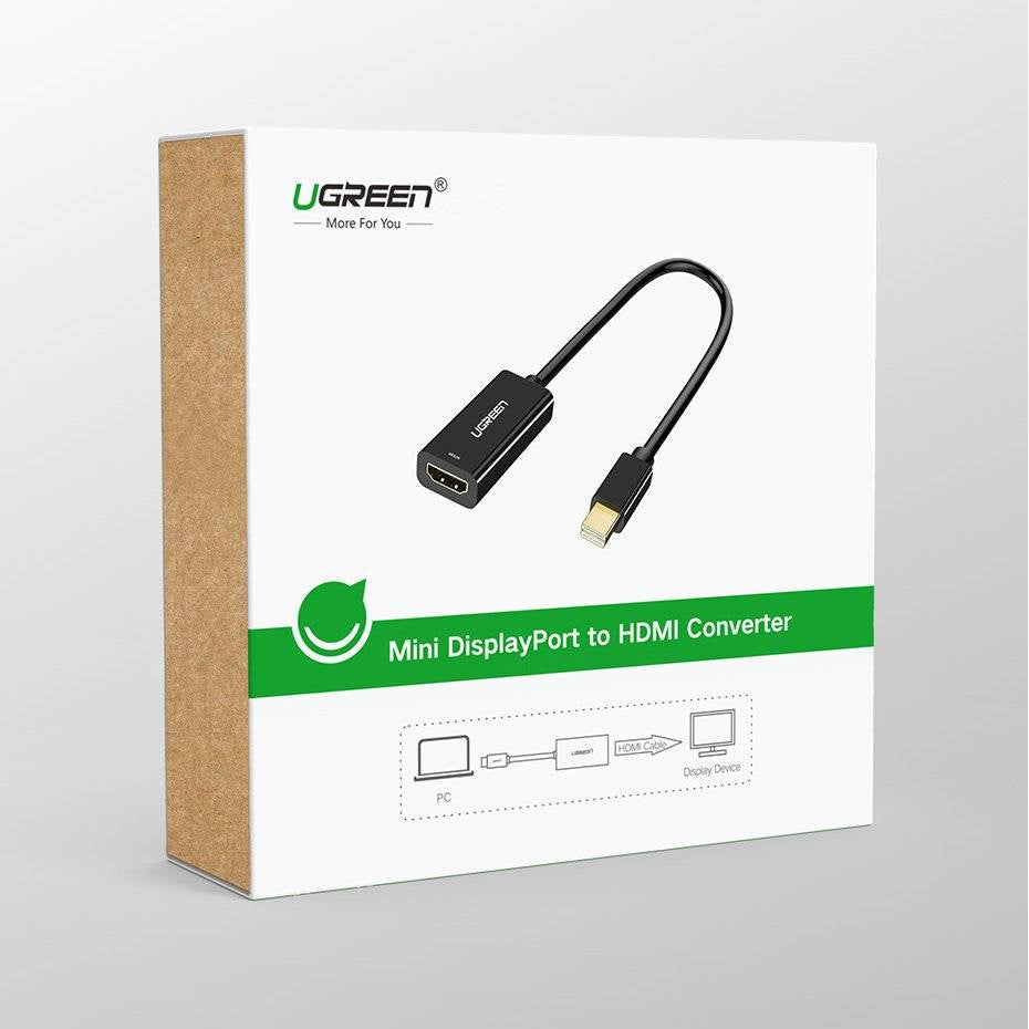Adaptateur Vidéo UGREEN MD112 (10461), MiniDisplayPort - HDMI, Noir