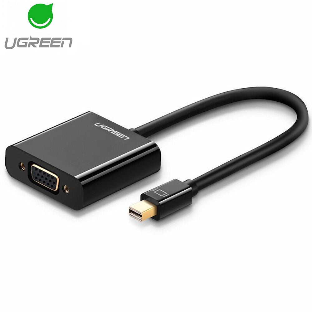 Adaptateur Vidéo UGREEN, MiniDisplayPort - VGA, 1080P, Noir