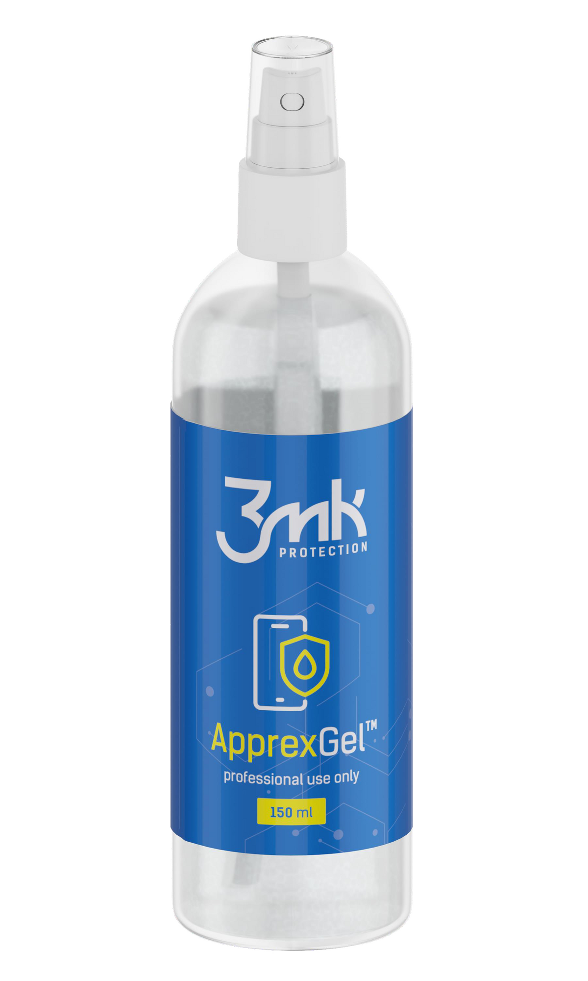 3MK ApprexGel-geloplossing voor het aanbrengen van plastic-/siliconenbeschermfolie, 150 ml