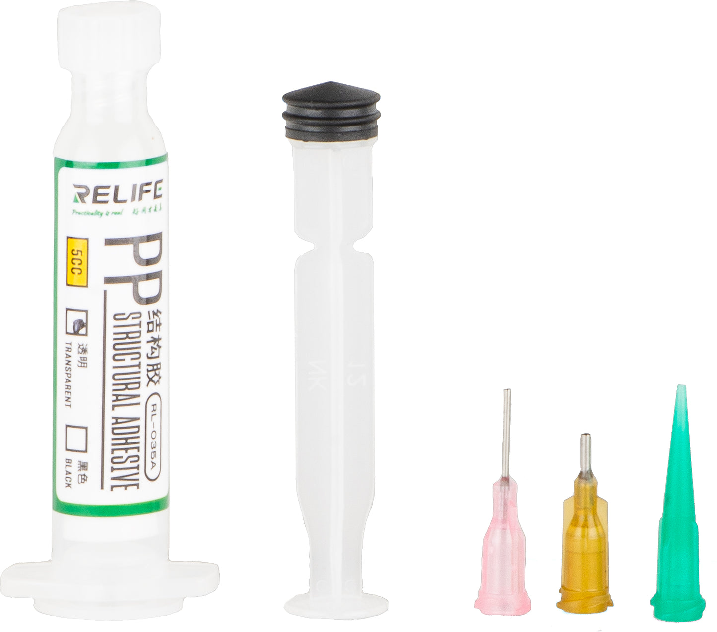 Relife RL-035A PP Flüssigkleber, Spritzenart, 5ml, Transparent