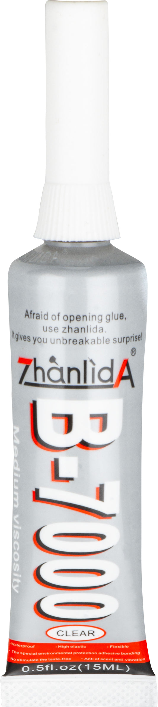 Zhanlida B-7000 Vloeibare Lijm, 15ml, Transparant