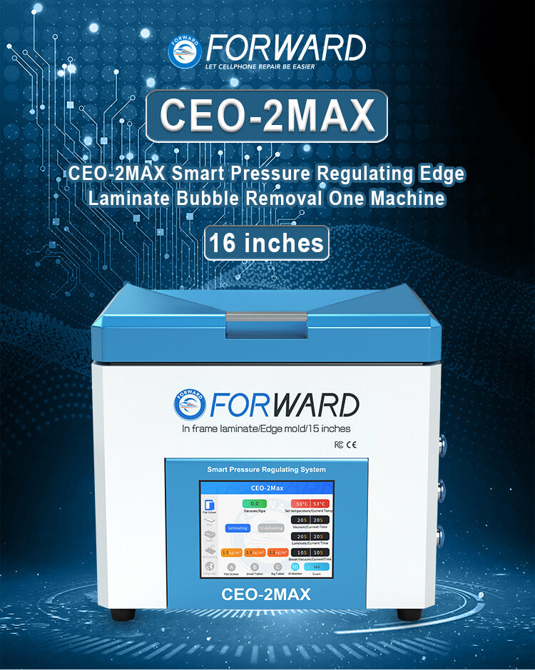 OCA Laminating Machine / Bubble Removal Package + Air Compressor + Vacuum Pump Forward CEO-2Max + FW-122B + FW-126S