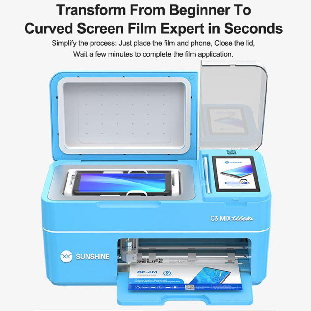 UV Vacuümlamineermachine Sunshine C3 Mix Ultra voor het aanbrengen van UV-beschermfolies / Hydrogel, 2in1