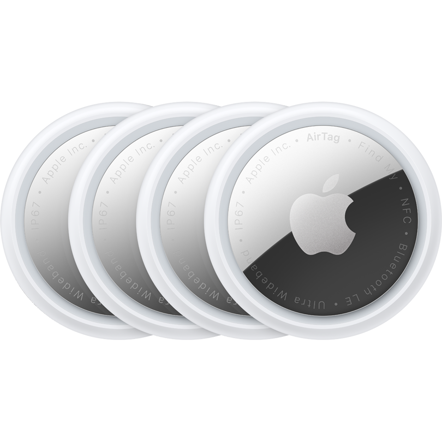 Apple AirTag, Set 4 Pièces, Blanc MX542LL/A