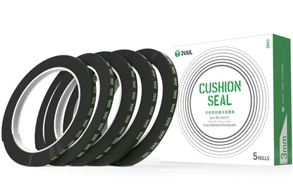 2UUL CS01 Kleefband, 3mm, Zwart, Set van 5 stuks