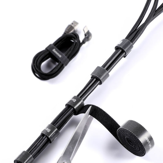 Baseus Circle Kabelorganizer, Velcro, 3m, Zwart ACMGT-F01