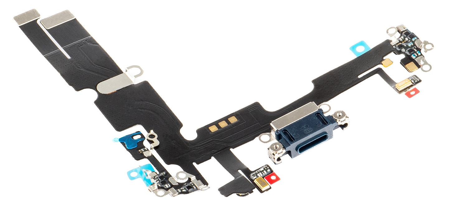 Hoofdband met oplaadconnector - Apple iPhone 14 Plus microfoon, zwart 