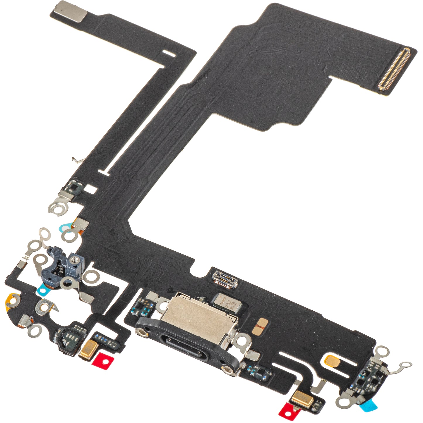 Laadconnectorband - Microfoon Apple iPhone 15 Pro, Zwart