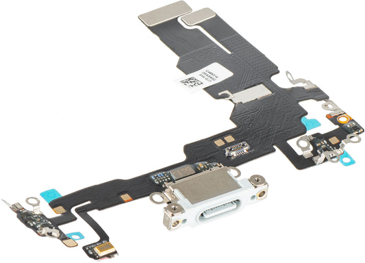 Laadconnectorband - Microfoon Apple iPhone 15, Zilver