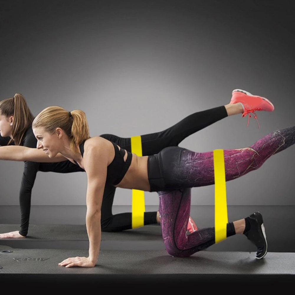 Fitness elastische band Techsuit TS-01, set van 5 stuks, multicolor