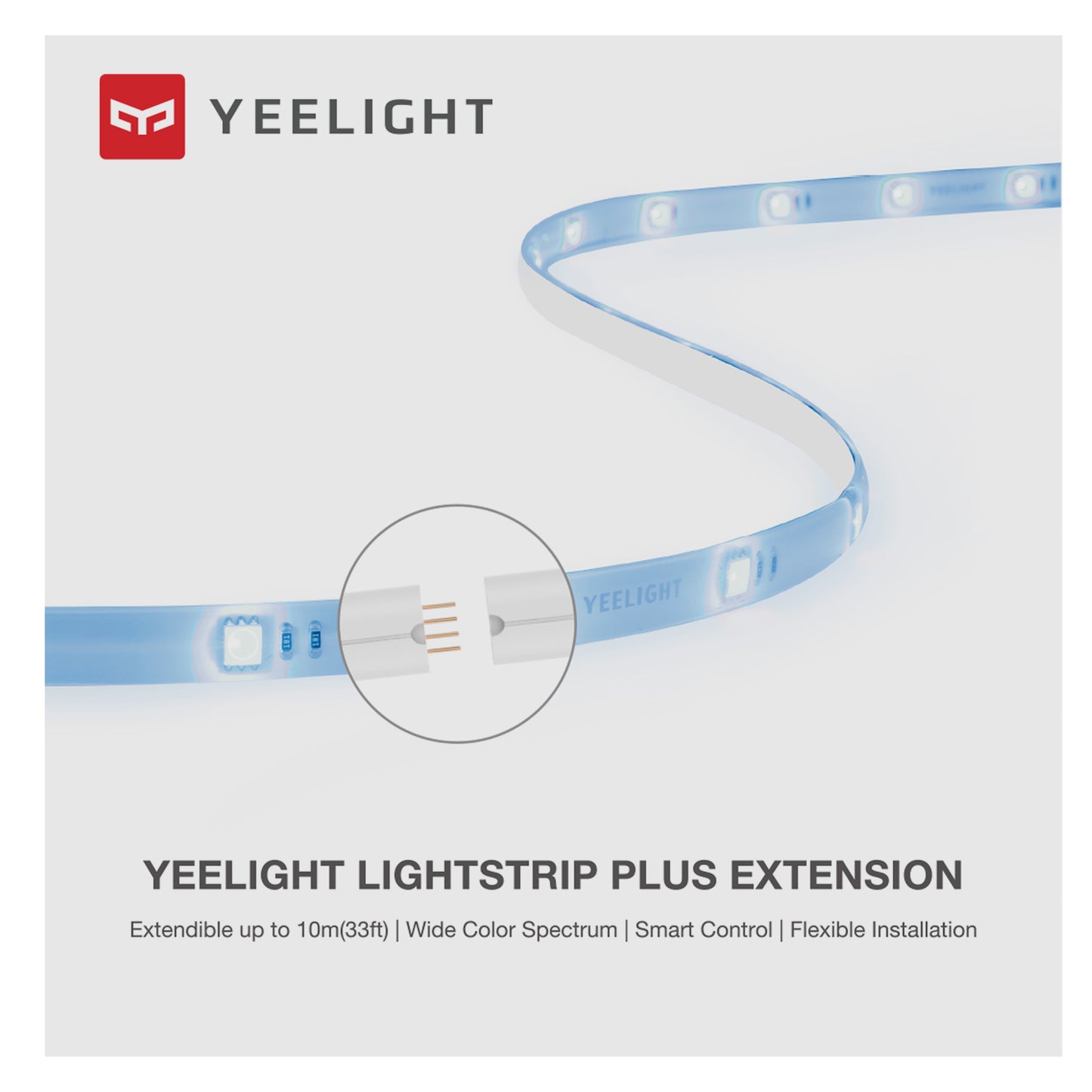 Yeelight Led Strip, Verlenging, RGB, 1m, Wit GPX4015RT 