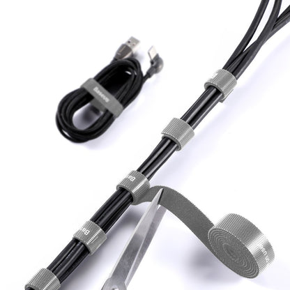 Organisateur de Câbles Baseus Circle, Velcro, 3m, Gris ACMGT-F0G