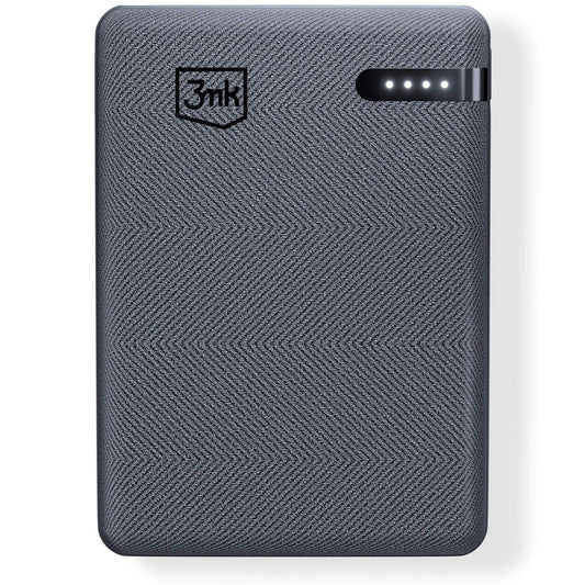 Externe Batterij 3MK Pocket, 5000mAh, 12W, 1 x USB-C, Grijs