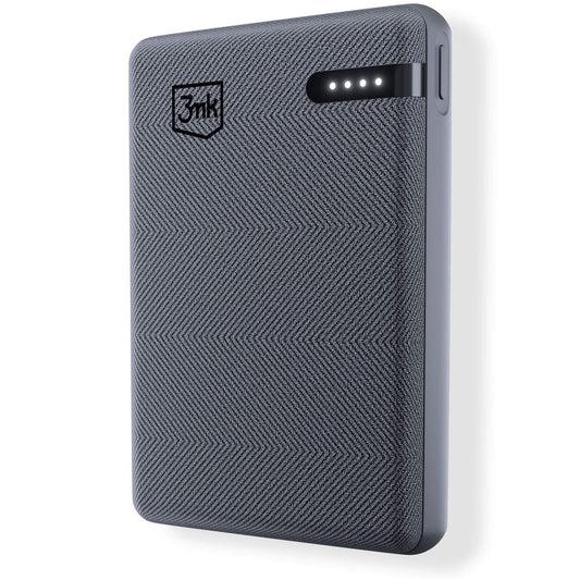 Externe Batterij 3MK Pocket, 5000mAh, 12W, 1 x USB-C, Grijs