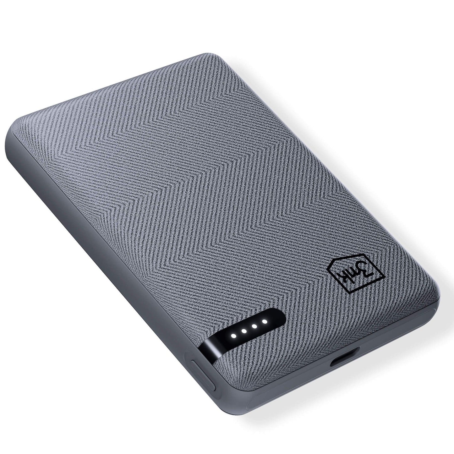 Externe Batterie 3MK Pocket, 5000mAh, 12W, 1 x USB-C, Grau