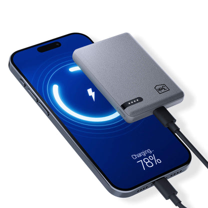 Externe Batterie 3MK Pocket, 5000mAh, 12W, 1 x USB-C, Grau
