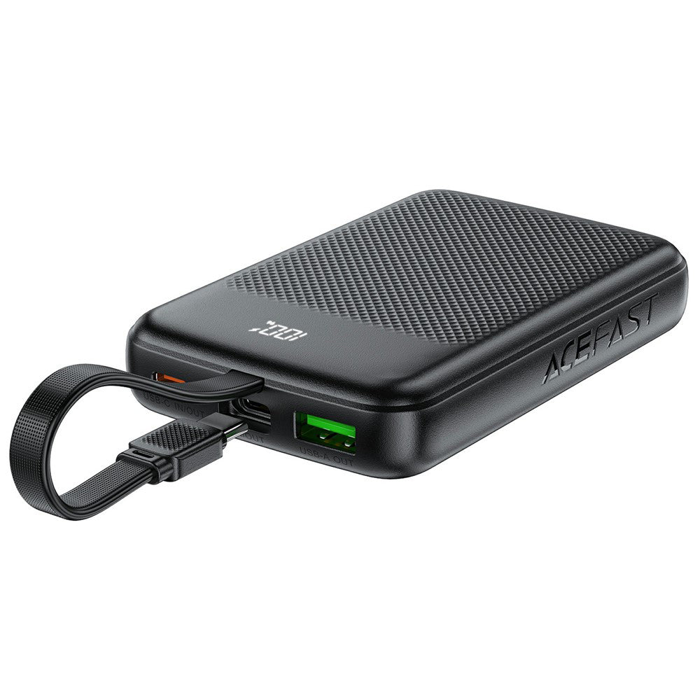 Externe Batterij Acefast M13, 10000mAh, 22.5W, QC + PD, 1 x USB-A - 2 x USB-C, Zwart